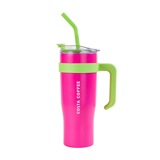 COSTA Pink stainless steels straw cup 1.25L