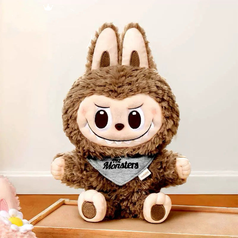 POP MART Labubu Light Brown Plush Doll 28cm