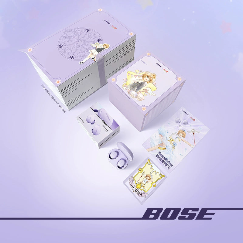 Bose × Cardcaptor Sakura Limited Edition Gift Set – Lilac QC Noise Cancelling Headphones, Holographic Card & Blind Box