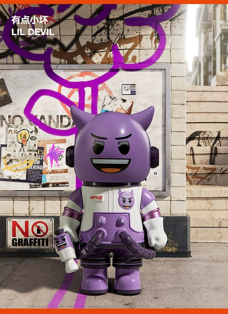 POP MART MEGA SPACE MOLLY 100% and emoji series blind box