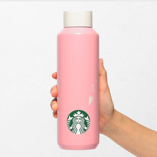 Starbucks Japan 2024 Valentine's Day Pink stainless steel cup 591ml