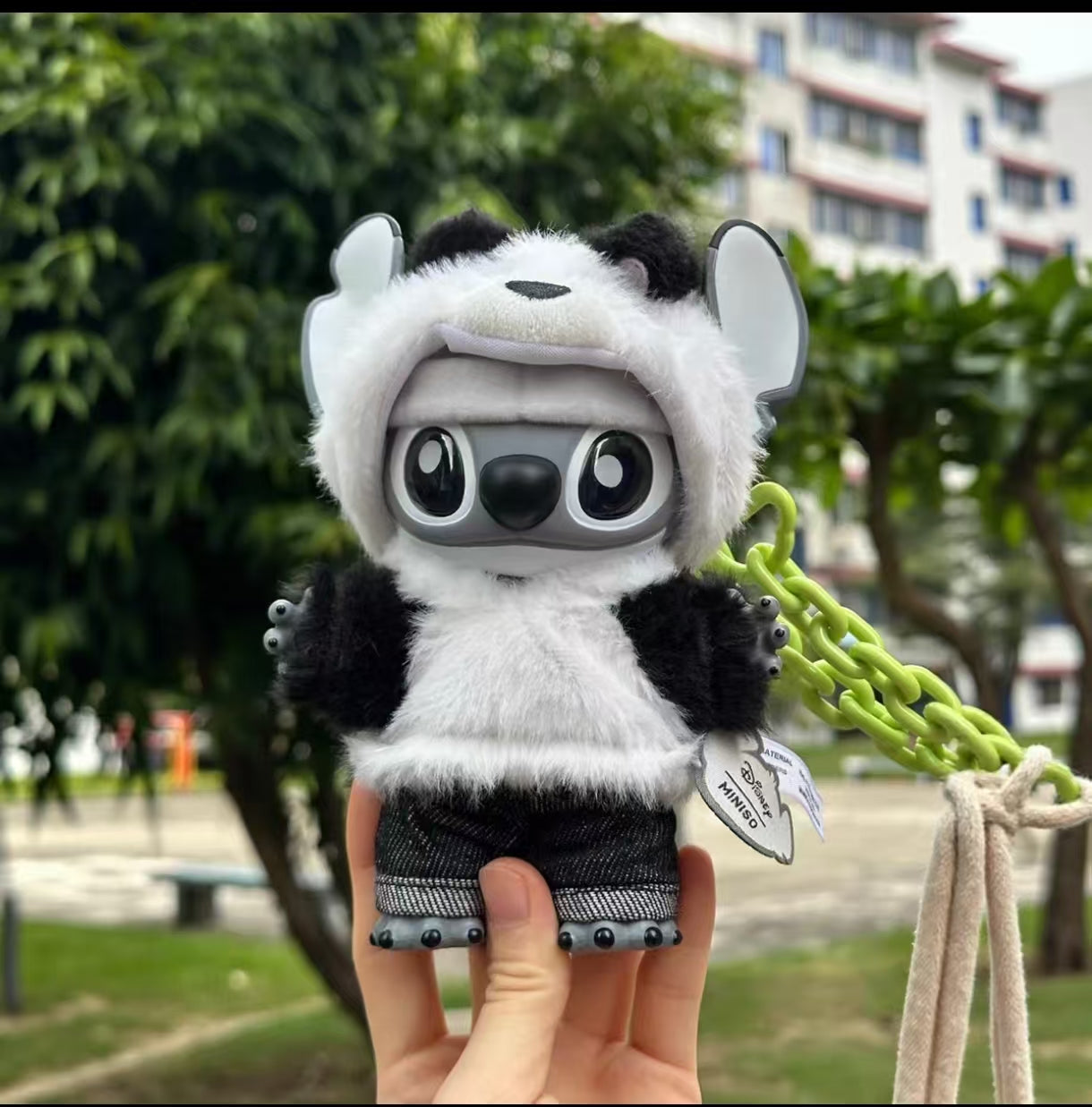 MINISO S-t-i-t-c-h GenZ Street Series panda pendant