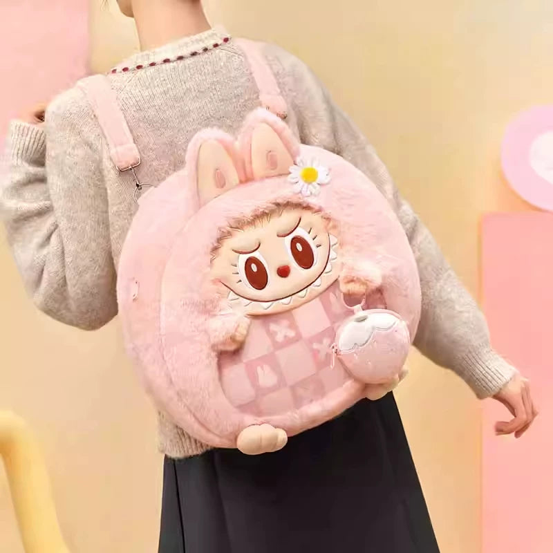 POPLand Fluffy Party Series LABUBU MOKOKO Plush Ita-bag