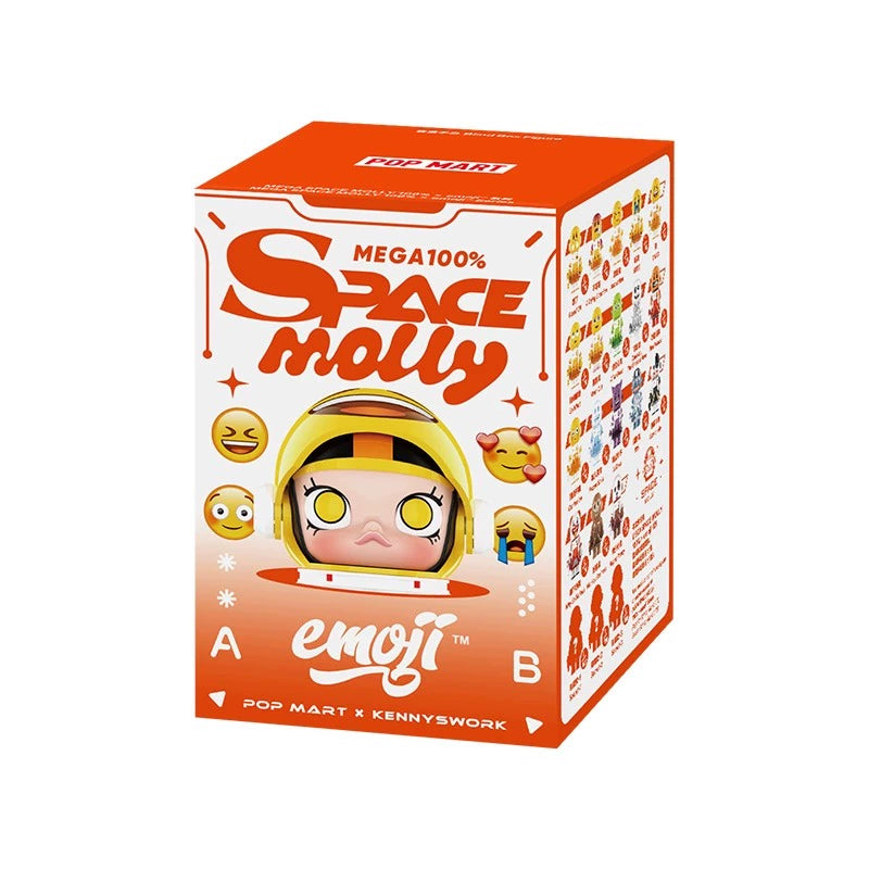 POP MART MEGA SPACE MOLLY 100% and emoji series blind box