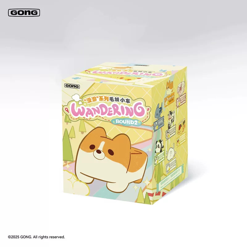 POP MART GONG Roaming series Plush Toy Car Round2