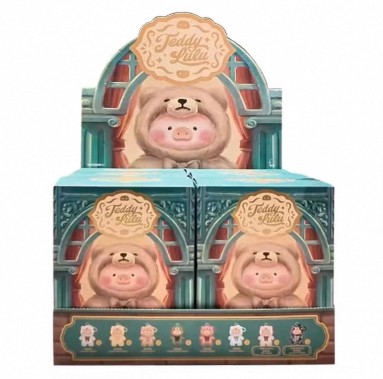 LULU Pig Retro Teddy Series Vinyl Retro Teddy Canned Pig Plush Blind Box
