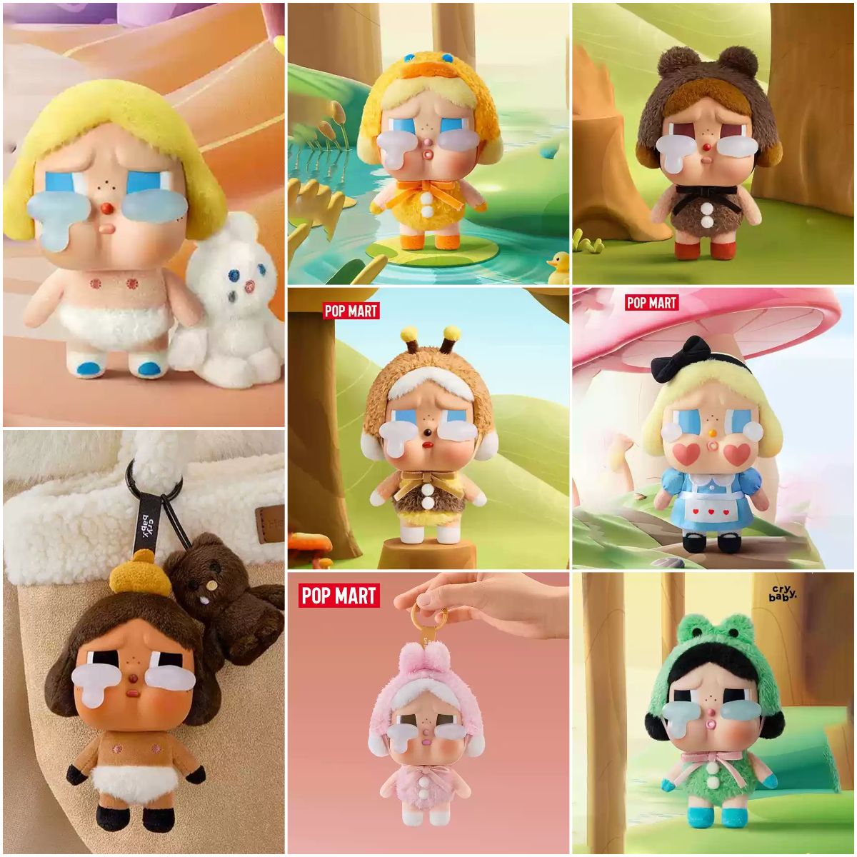 POP MART CRYBABY Crying Again Series-Vinyl Face Plush Blind Box