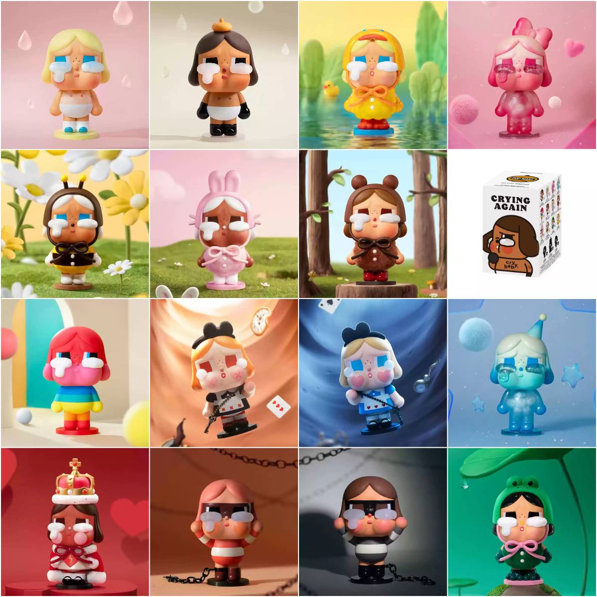 POP MART CRYBABY Crying Again Series Figures