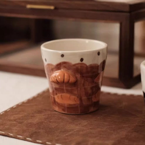 EXLUWOR Ceramic bread mug 400ml