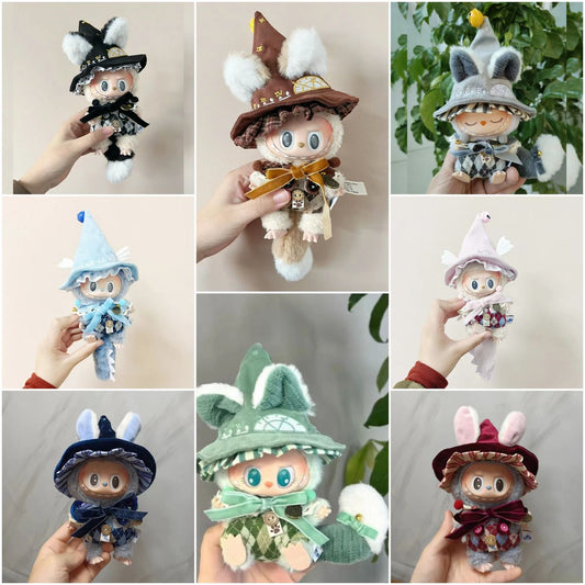 Clothes fit for POP MART LABUBU 17cm - Magic costume and hat and tail-without Labubu