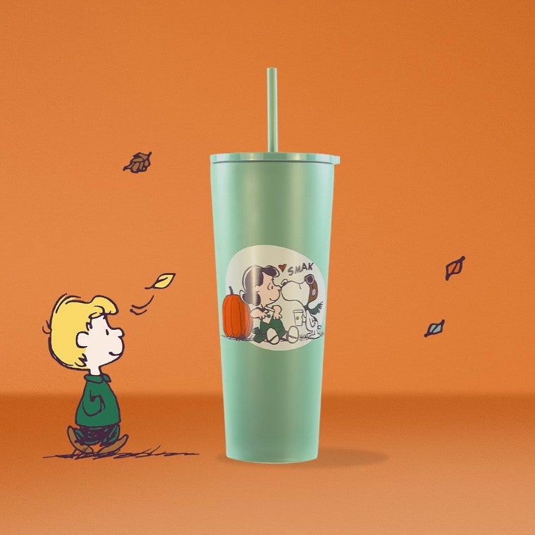 STARBUCKS 2026 PEANUTS Co-Branded Series Stainless Steel Straw Tumbler 710ml