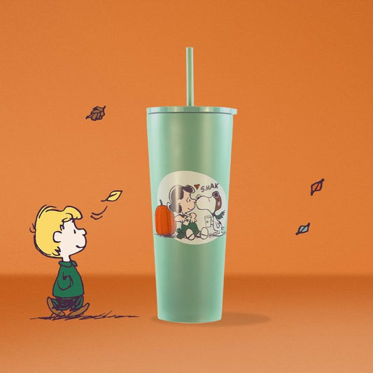 STARBUCKS 2026 PEANUTS Co-Branded Series Stainless Steel Straw Tumbler 710ml