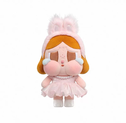 POP MART CRYBABY SHINY SHINY series pink plush doll - Tiny Dent Box because of big.