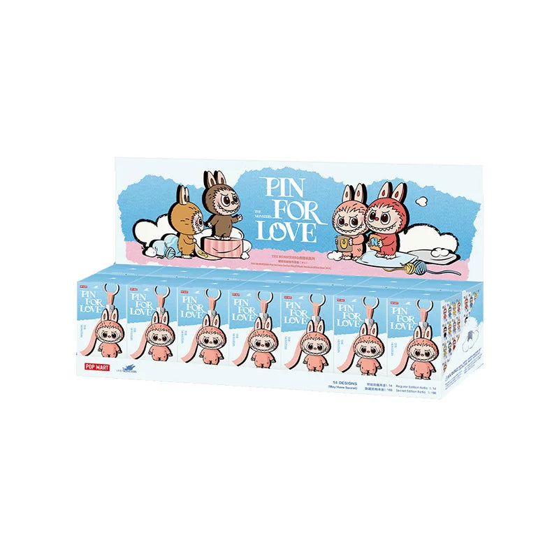 The Monsters Pin for Love Series Vinyl Plush Pendant blind box