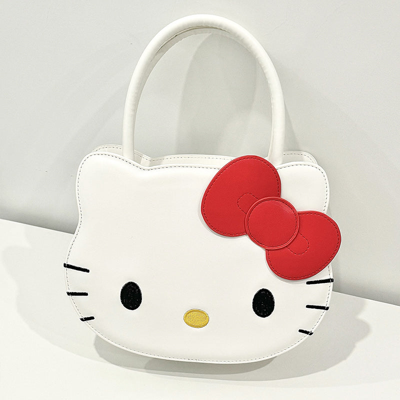 Hello Kitty PU leather white Tote Bag