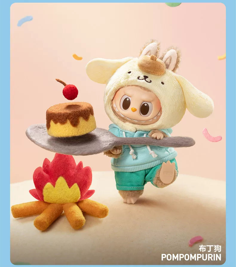 THE MONSTERS Labubu x Sanrio Collaboration Vinyl Plush Keychain Blind Box