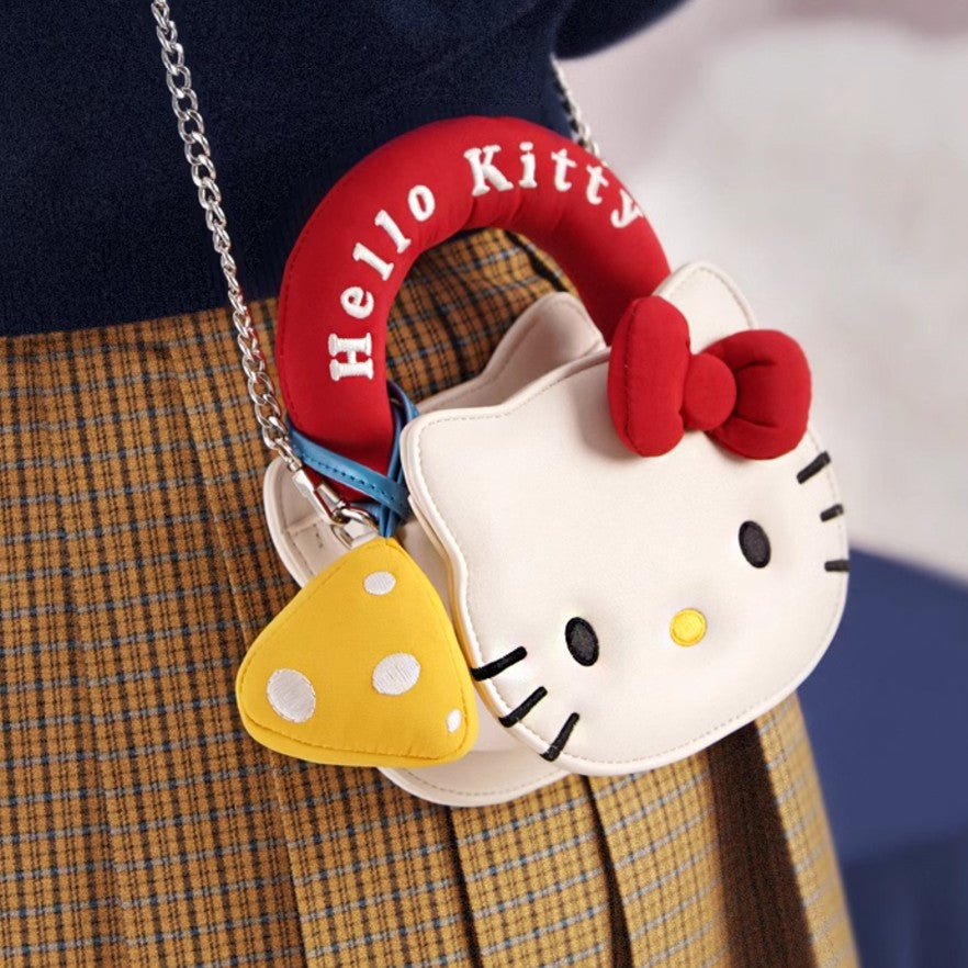 Sanrio Hello kitty Cream White bag by TOUTOU coming with Shoulder Straps