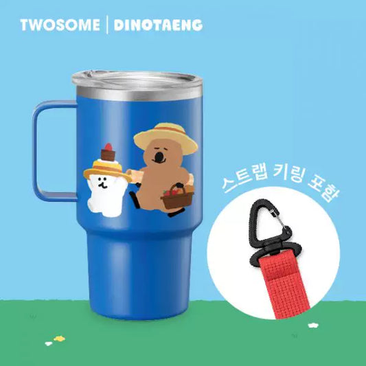TWOSOME coffee shop and DINOTAENG joint series blue mini cup