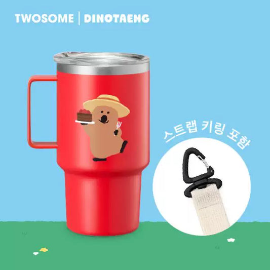TWOSOME coffee shop and DINOTAENG joint series red mini cup