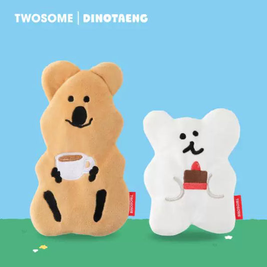 TWOSOME coffee shop and DINOTAENG joint series storage bag set of 2