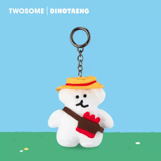 TWOSOME coffee shop and DINOTAENG joint series strawberry chocolate pendant