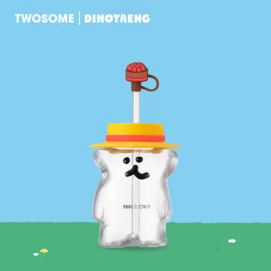 TWOSOME coffee shop and DINOTAENG joint series transparent glass 300ml