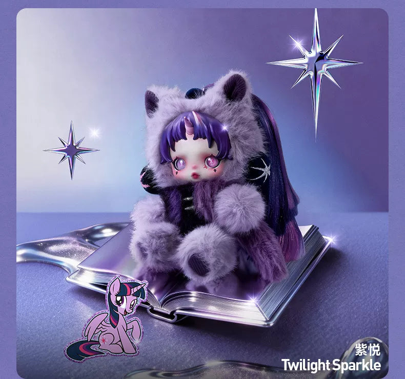 Skullpanda x My Little Pony Series Rainbow Dash plush doll pendant