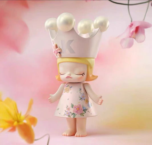 POP MART Mega Royal Molly Velvet Flowers 400% Figures