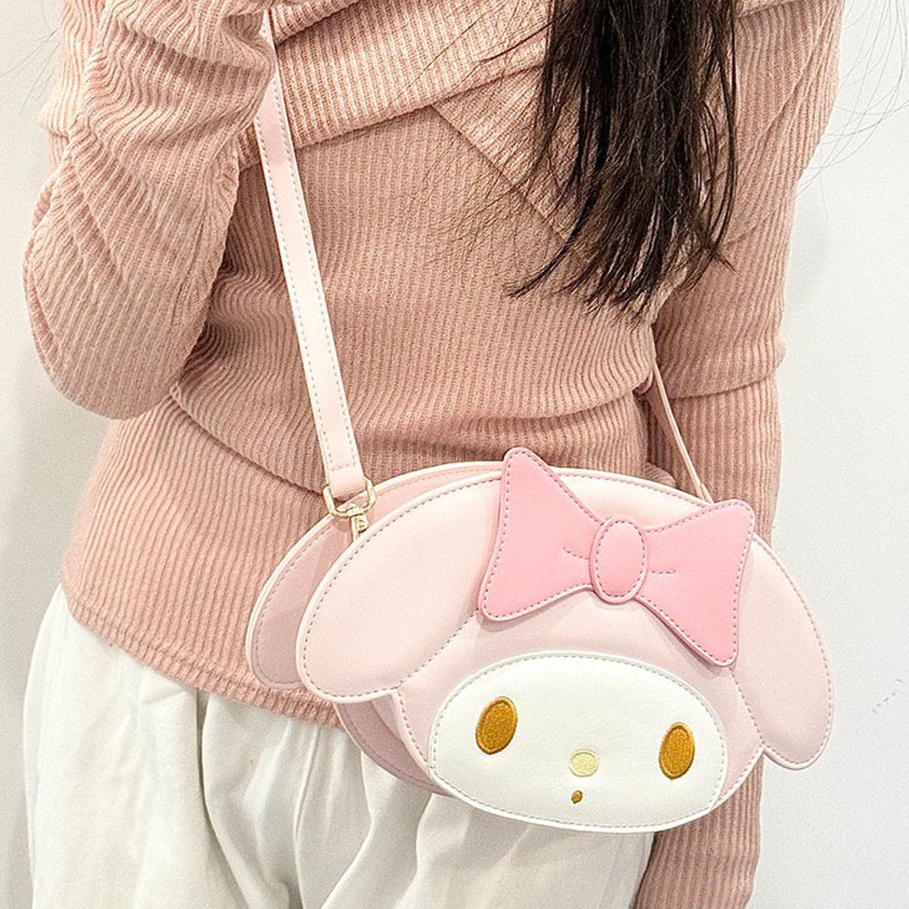 Melody PU leather pink Crossbody Bag