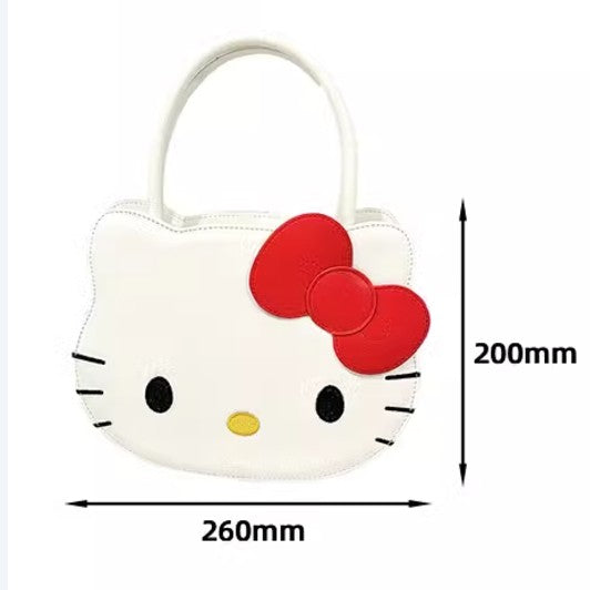 Hello Kitty PU leather white Tote Bag