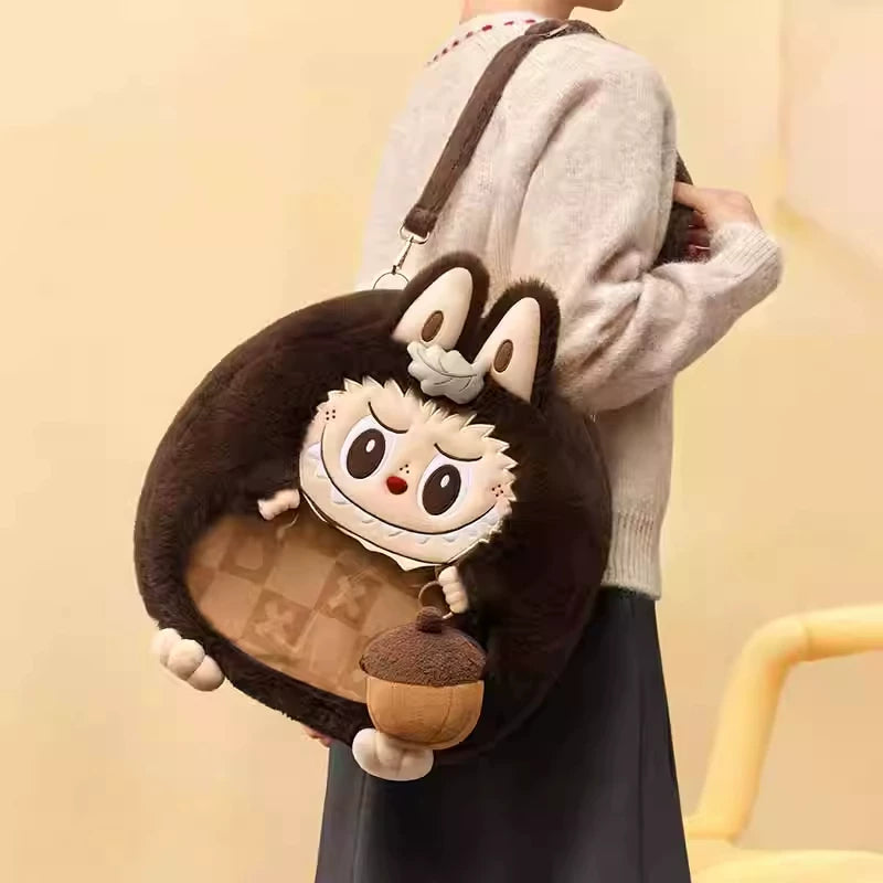 POPLand Fluffy Party Series LABUBU MOKOKO Plush Ita-bag