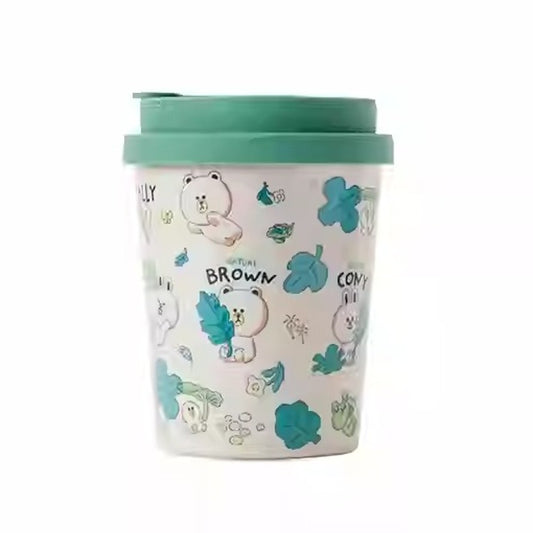 nature brown plastic cup 350ml