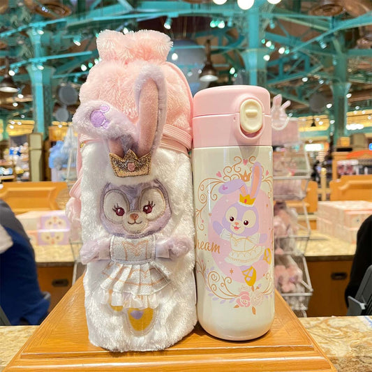 Disneyland Shanghai Dreamer Stella Rabbit Shoulder Crossbody Thermal Cup 400ml with Cup Sleeve