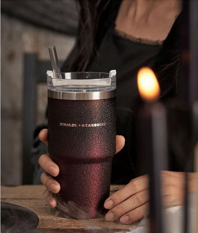 Starbucks China 2021 Halloween 20.8oz Stanley Dark Night Stainless Steel Straw Cup