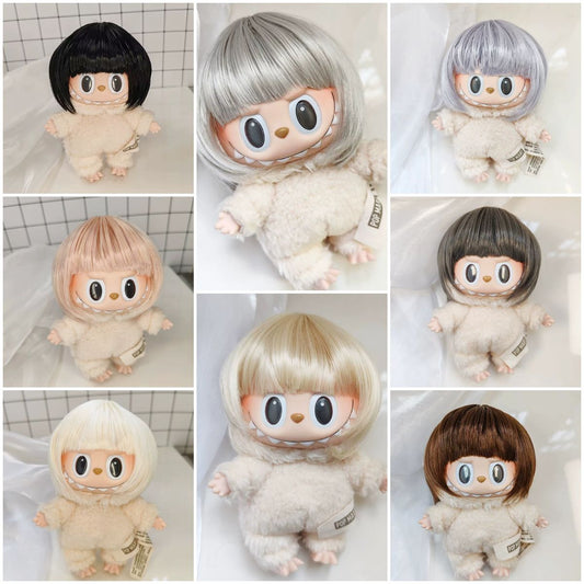 wig fit for labubu mokoko doll 17cm